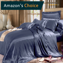 19 Momme Silk Duvet Cover, OEKO-TEX 100 Hypoallergenic, Luxury Solid Dyed Comforter Cover